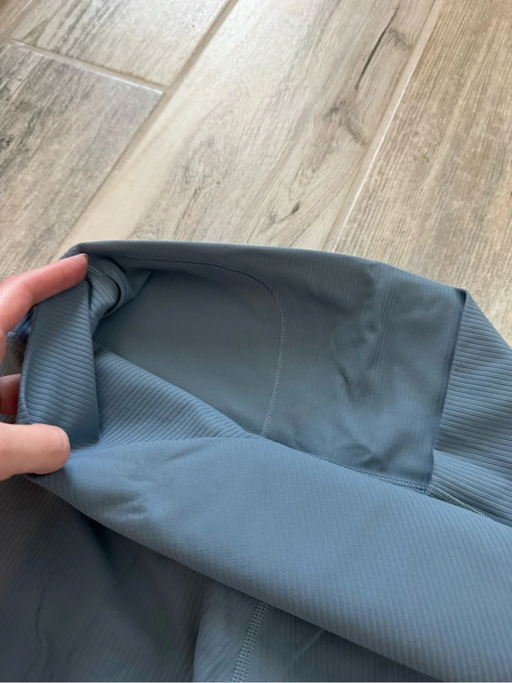 Lululemon Align Ribbed High Rise 4 inch Shorts in Steal Blue New With Tags